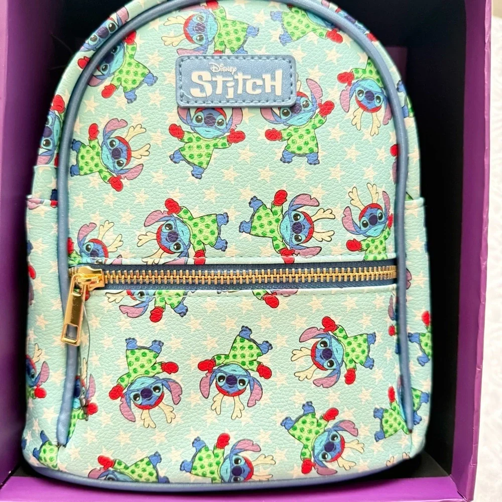 Disney Stitch Mini Backpack 3-Piece Gift Set NWT | Backpack Wallet Keychain